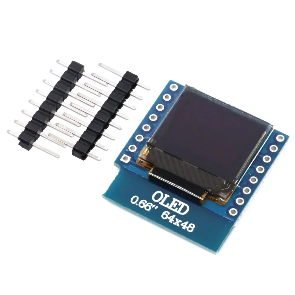Wemos D1 Mini OLED Display Shield - 0.66" SSD1306 I2C Interface 64x48 Pixel LCD