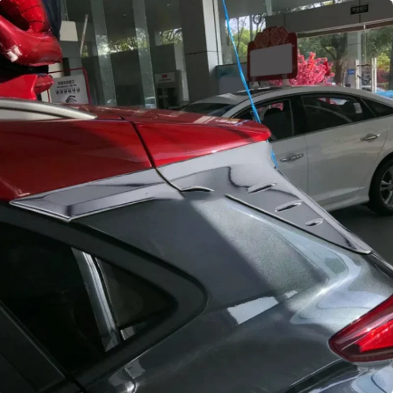 

Trim accessory for Hyundai Encino cona 2018 ABS Chrome car rear door inner handle/rear door window frame cover sequin rear wing