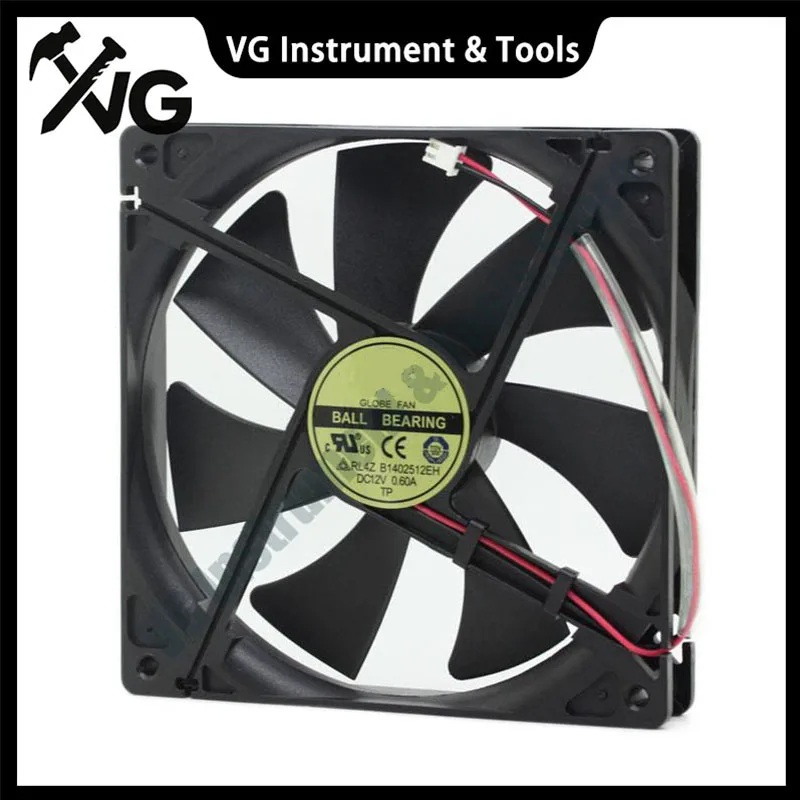 Fit for RL4Z B1402512EH 12V 0.60A 14025 Original Double Ball 14cm Computer Case Cooling Fan