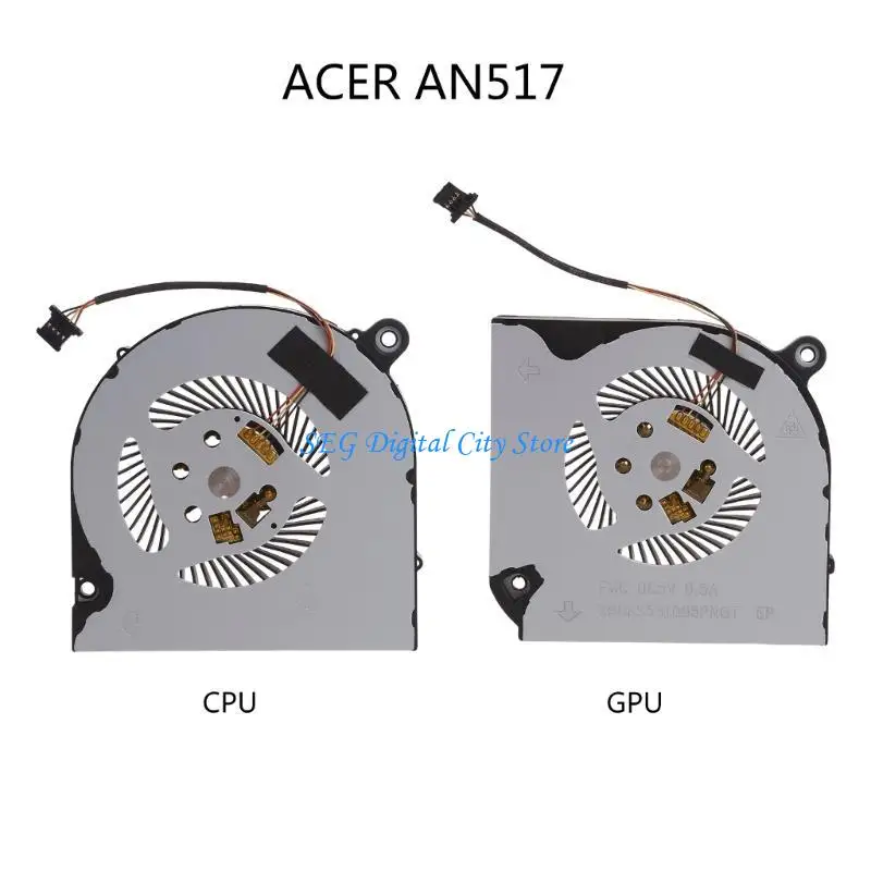 

U75B Metal CPU GPU Cooling Fan Cooler for AN517 Computer Powerful Cooling System