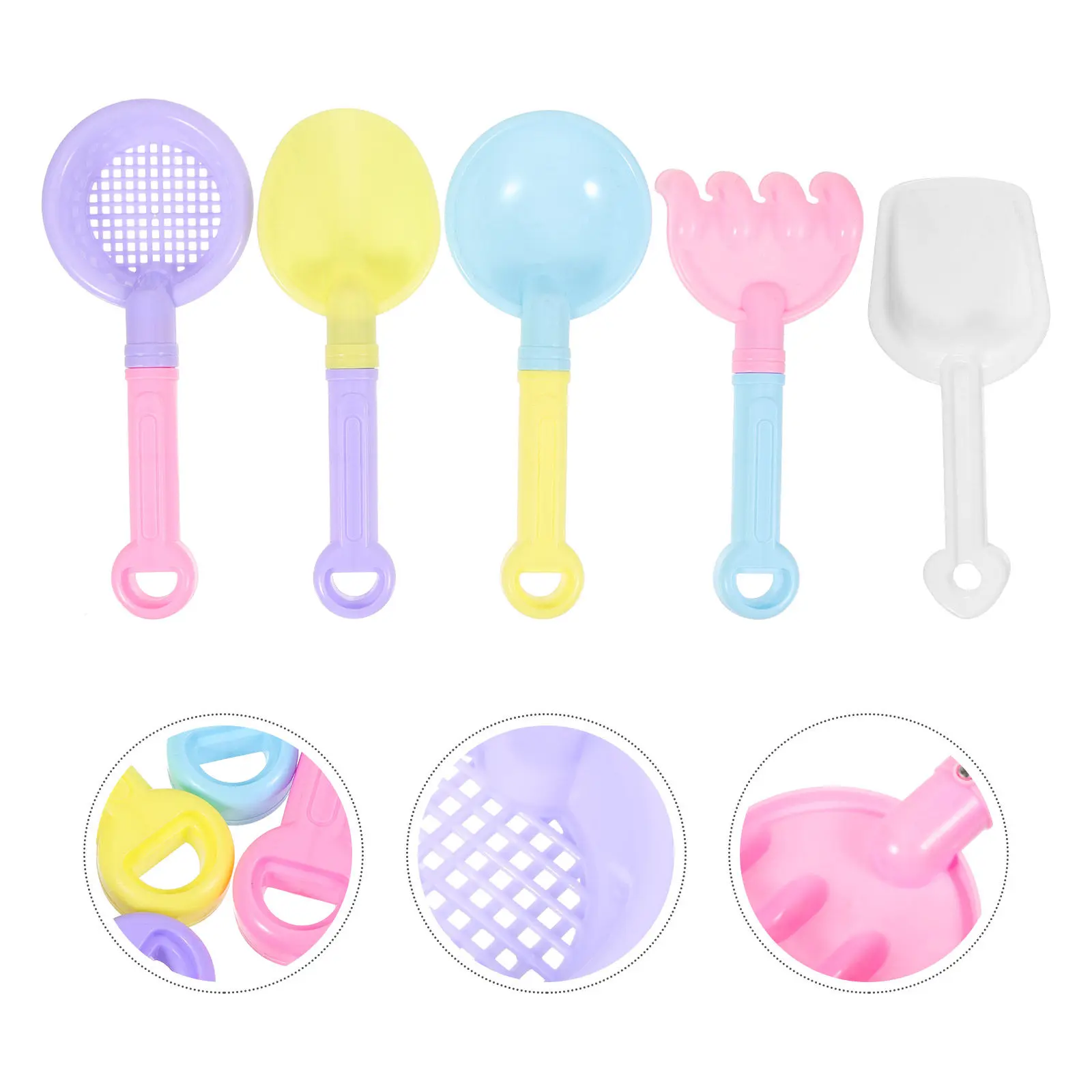 

10Pcs Kids Sand Shovels Colorful Plastic Mini Digging Tools for Beach Playground Outdoor Summer Fun Lightweight Children's Play