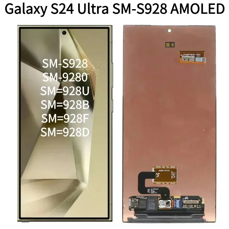 

For Samsung Galaxy S24 Ultra AMOLED S928 S928B S928U S928W LCD Touch Screen Digitizer For Samsung S24Ultra Display With defects