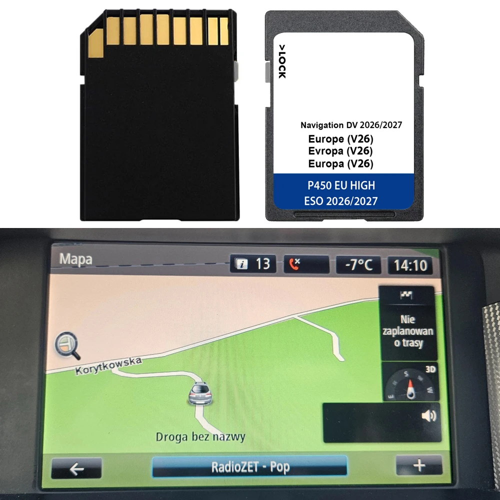 2026-2027 für VW Golf Passat Touran Auto Discover Pro Sat Nav SD-Karte 64GB 510919866 Update UK Europa Karten SD-Karte DV V26