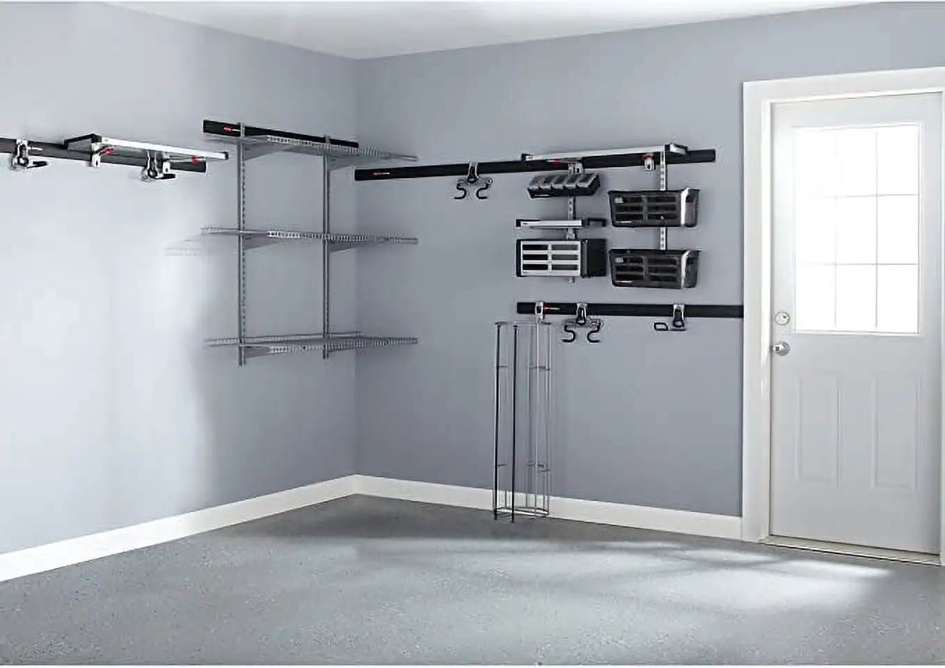 Rubbermaid Fast Track Garage Steel Multipurpose Shelf (Holds up to 50 lbs), Garage Organization