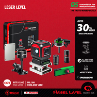 YEVOLT 12/16-Line 3D/4D Green Laser Level High-Visibility Line Rechargeable Battery Low-Light Conditions Save 50% Layout Time