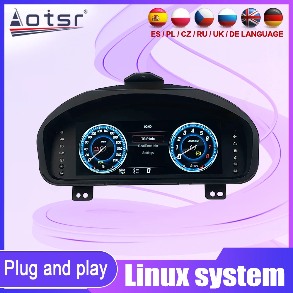 

Многофункциональный ЖК-дисплей для Honda Accord 7-го поколения, полный ЖК-дисплей, цифровая приборная панель, цифровая приборная панель виртуального кабина