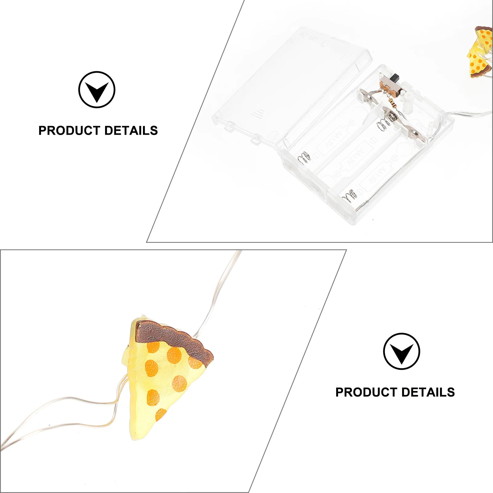 

Pizza String Lights LED Copper Wire Powered Energy Saving for Party Wedding Bedroom Garden Outdoor Decoration