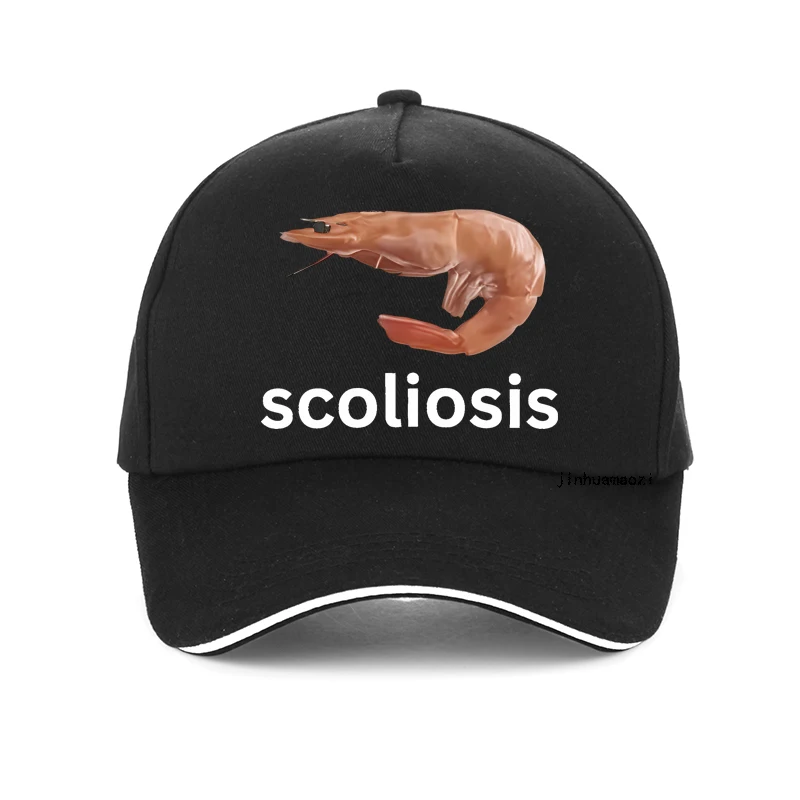 

Scoliosis Funny Shrimp Meme hat Unisex Fashion Casual baseball cap Summer adjustable Outdoor sports hat Party hats