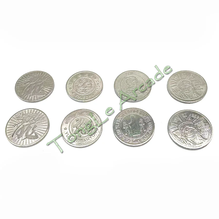 

500 шт./пакет аркадный парк развлечений 25*1,8 мм игровой автомат монета жетон из нержавеющей стали монета сделано в Китае индивидуальный игровой жетон