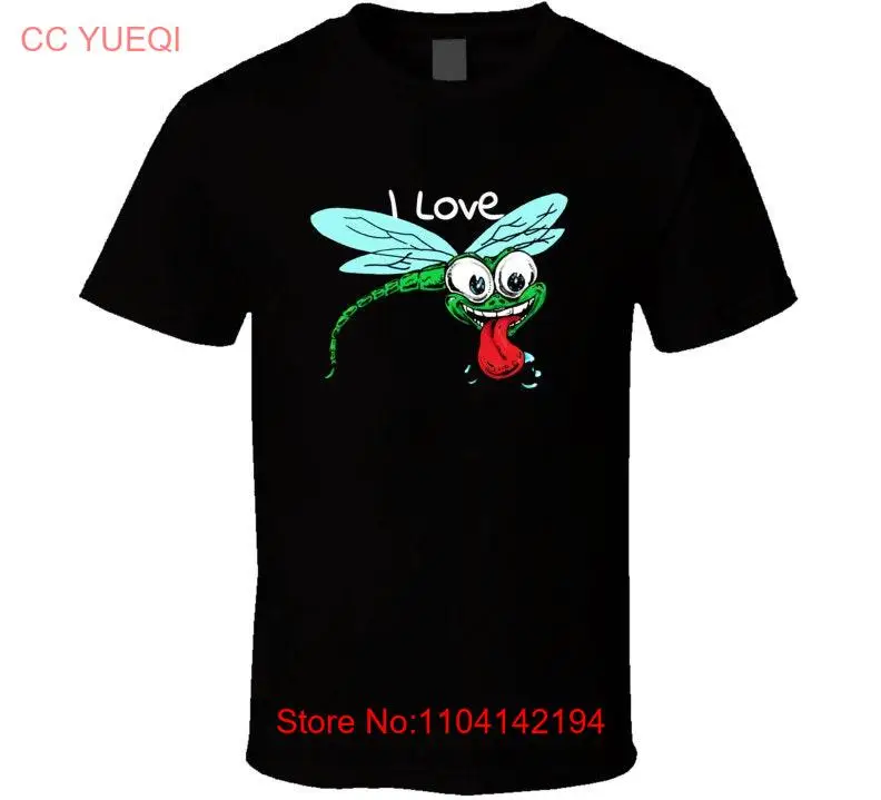 I Love Dragonflies T Shirt long or short sleeves