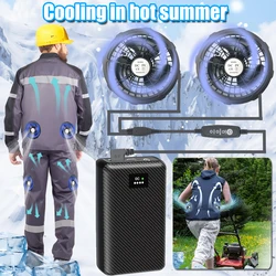 Ranwomen 30000mAh Powerbank for Heated Jacket Heating Vest Auxiliary Battery DC 7.4V Power Bank for Cool Fan for Cooling Vest