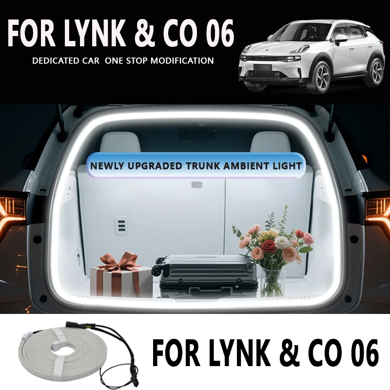

FOR LYNK & CO 06 Rear Trunk LED Light Bar Strips Trunk Interior Decorative Lamp Strip Luggage Atmosphere Light