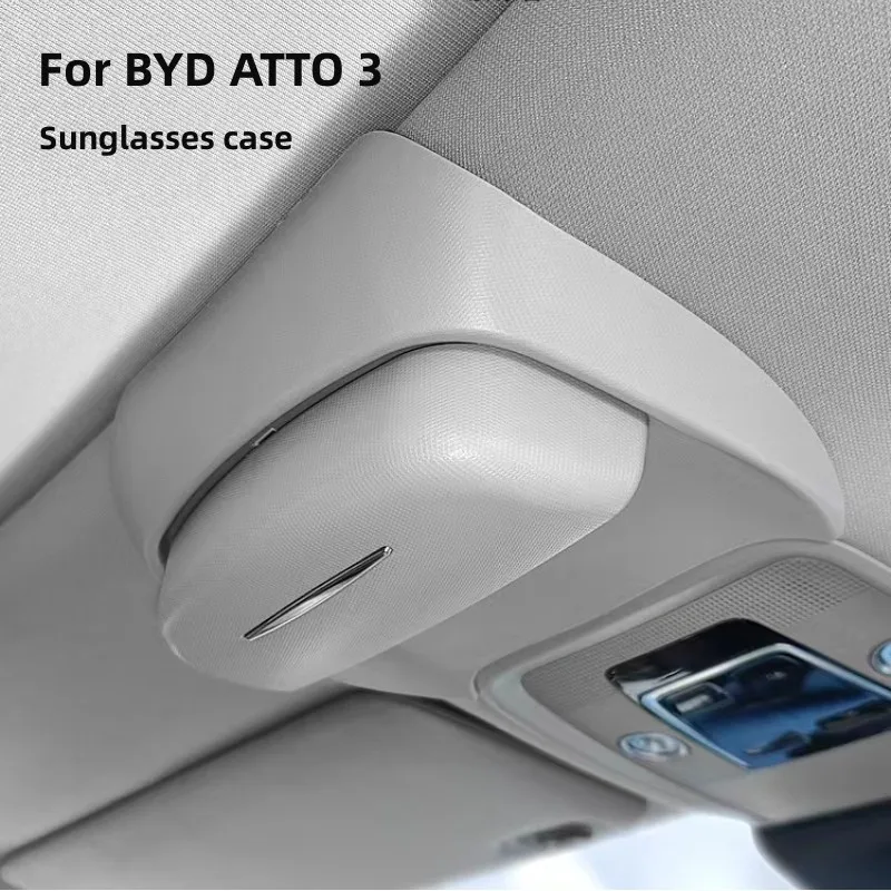 Car Glasses Case Car Ceiling Modified Glasses Clip Sunglasses Storage Box For BYD ATTO 3 YUAN Plus 2022 2023 Car Accessories