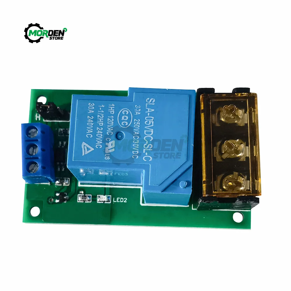 30A DC5V/12V/24V High Power Relay Module One Way High/Low Level Trigger Optocoupler Isolation Relay Board Power Supply Accessory