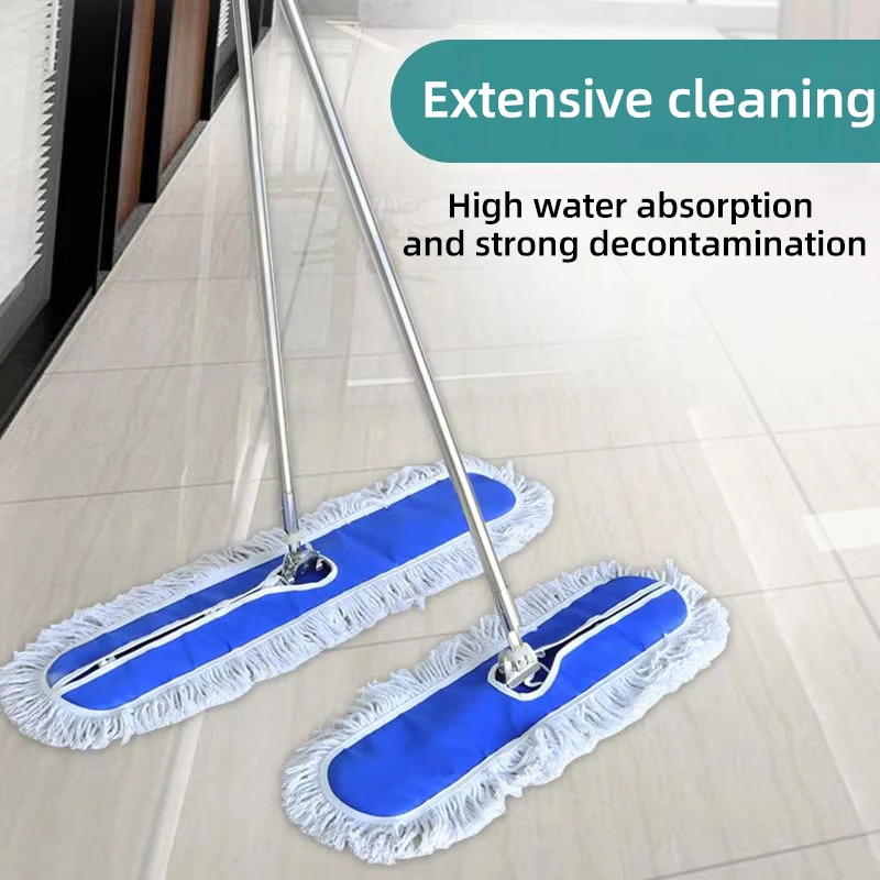 60cm Mopping Mop Flat Mop Large Household Hotel Dust Push Factory Push Mop Replacement Rotating Mopping