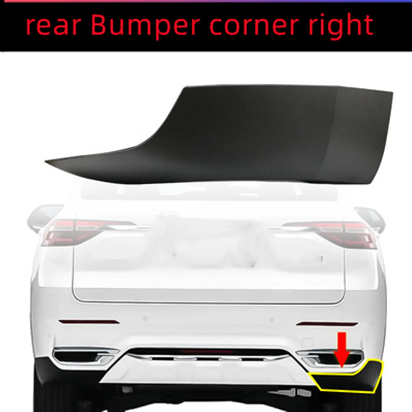 For Haval F7 F7X Car Wheel Fender Flares Trim Strip Protector Strips Front Bumper corner