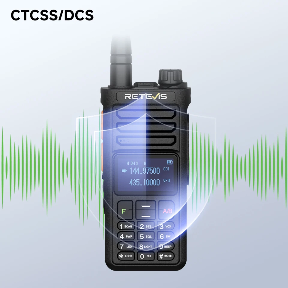 Retevis RA89R/G Walkie-Talkie / Amateurfunkgerät mit Cross-Band-Funktion (U/V-Band), Bluetooth-App-Programmierung, 2800 mAh Akku, großer Funkreichweite – ideal für Camping – Detail 18