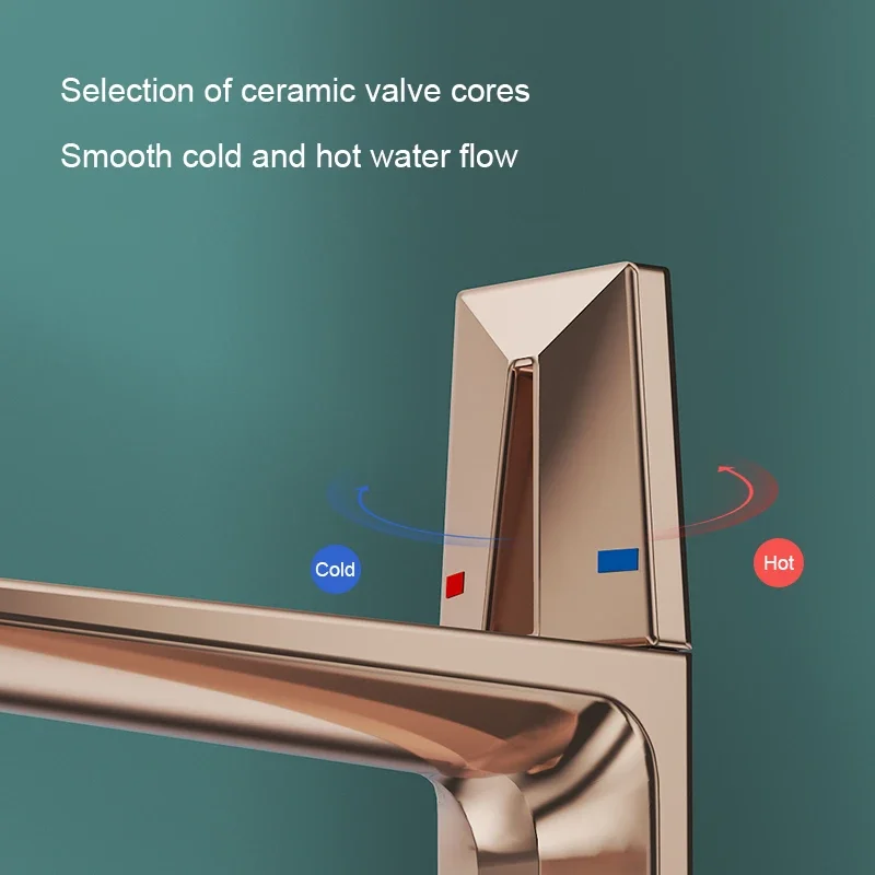 Factory Wholesale Custom Brass Basin Mixers Single Handle Bathroom Sinks Faucets For Hotels