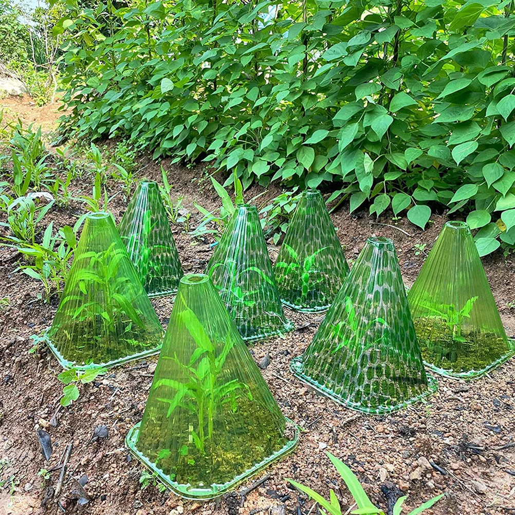 

10pcs Plant Protection Covers Reusable Frost Covers For Outdoor Plants Winter Garden Cloches Lightweight Pet Material