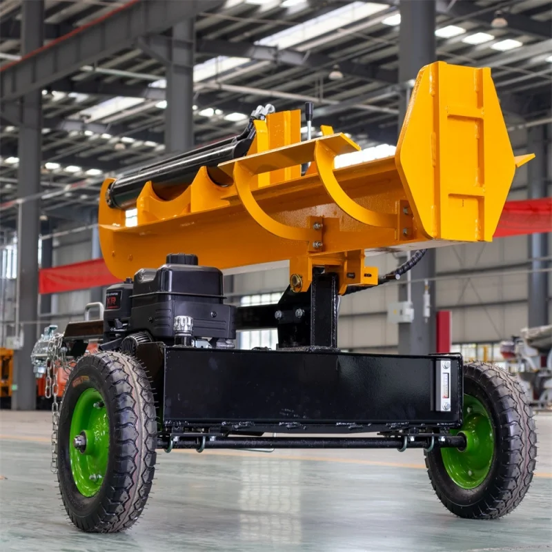 

Small Towable Hydraulic , Chip Processing And Log Splitting Machine, Household Semi-Automatic Wood Splitter