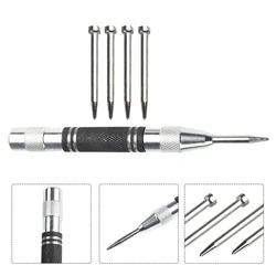 Automatic Centre Punch Kerner Positioning With Needles Adjustable Spring Loaded Metal Drill Tool Wood Press Dent Marker Drill