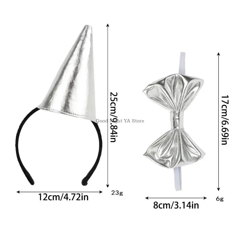 Elastic Tin Man Headpient Bowtie Roupe