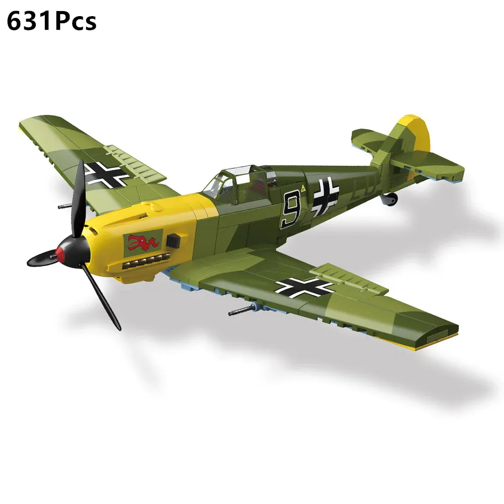 Militaire soldaten uit de Tweede Wereldoorlog SWAT UK: Spitfire Fighter F MK. la type Model Bouwstenen Bakstenen Kinderspeelgoed Cadeau