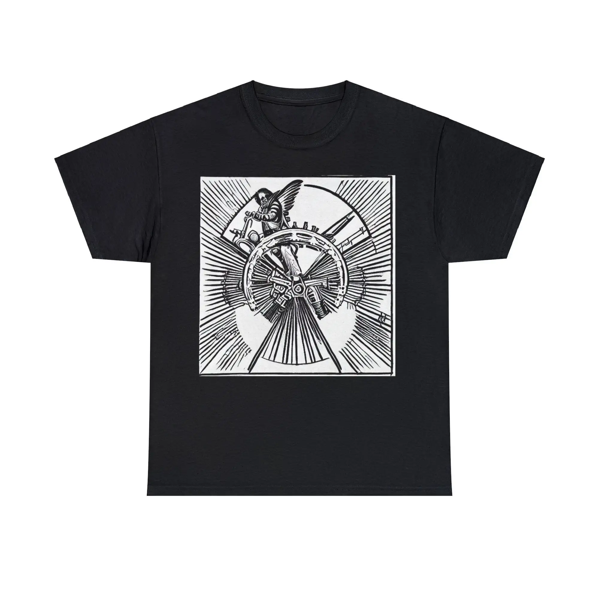 Hells Angel Crypto Heavy Cotton T Shirt