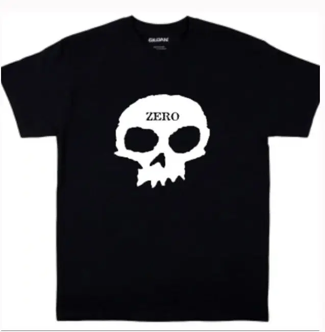 Zero Skateboards T Shirt Skull Logo 90s Style