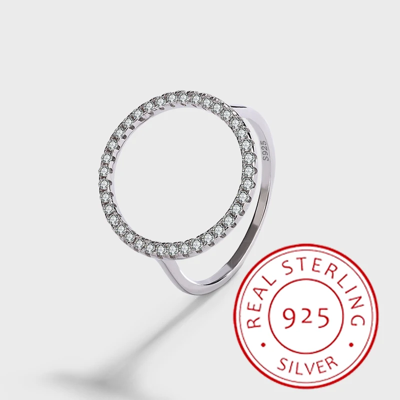 

Fashionable and Personalized European and American Micro-set Circle Diamond Simple Hollow Ring with Versatile Temperament
