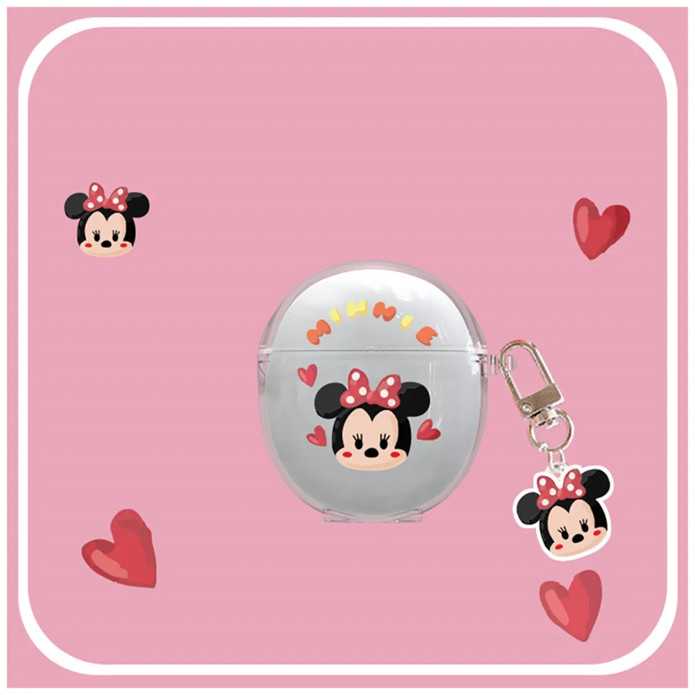 เคสหูฟังตัวการ์ตูนน่ารักลายมิกกี้มินนี่เมาส์สำหรับ Oppo enco R หูฟังไร้สายพร้อมจี้