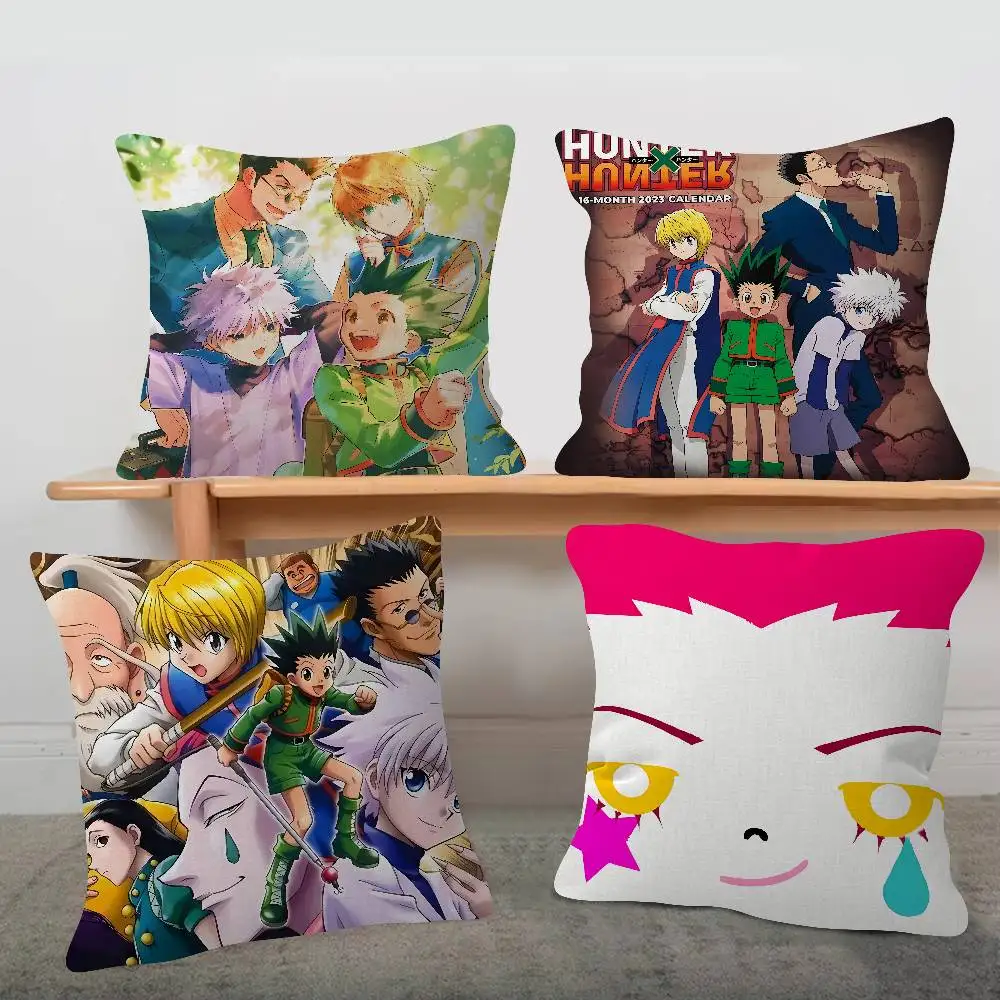 Anime H-Hunter X Hunter Cushion Office Cushion Pillowcase Car Cushion Cover45X45CM Lumbar Pillowcase Sofa Pillowcover
