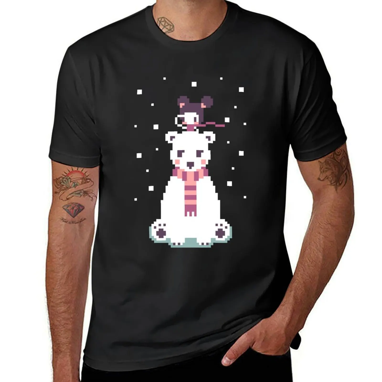 

Polar Bear T-Shirt blacks Blouse plain black t shirts men