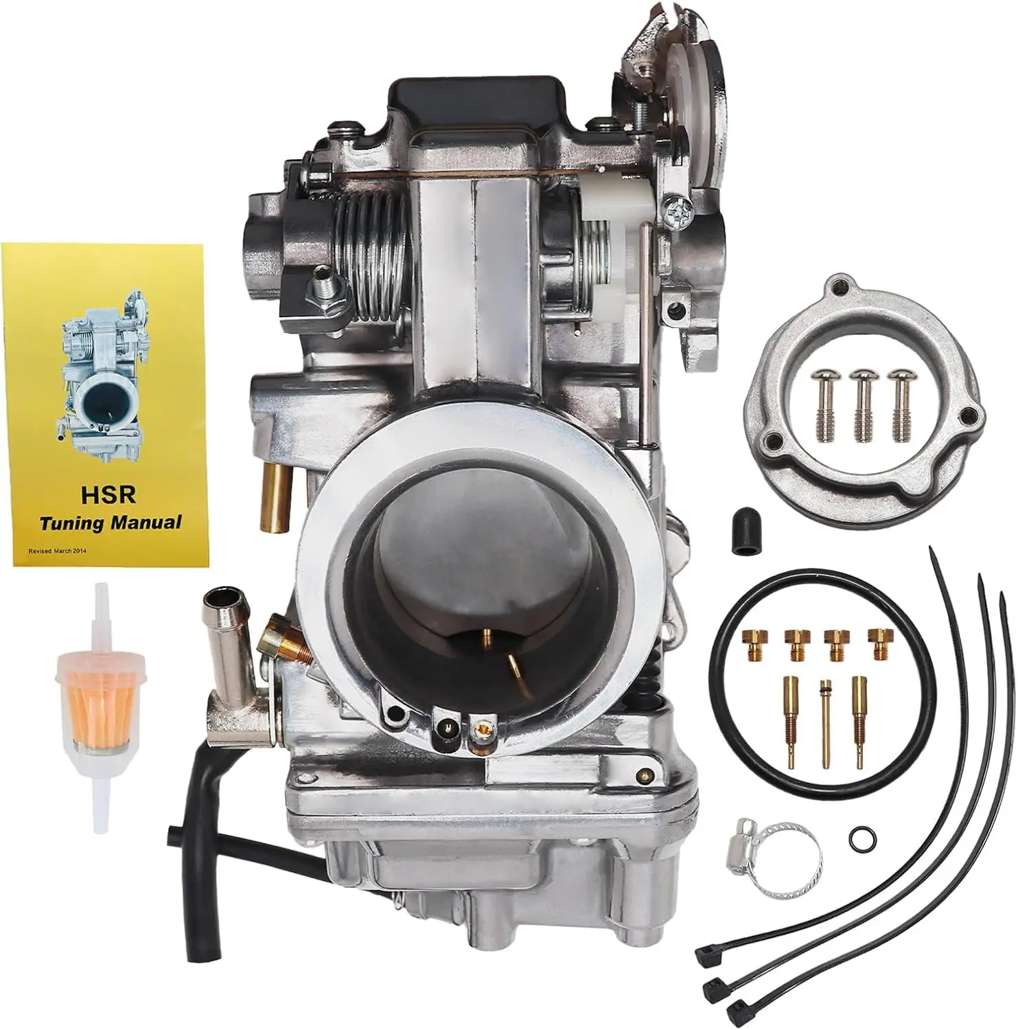 Carburateur pour Mikuni HSR 42MM HSR42 HD Sportster EVO Big Twin Cam Softail Dyna Electra Super Wide Glide Road King Low Rider