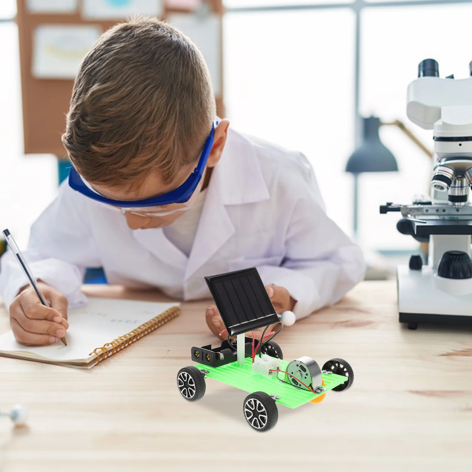 مجموعة أدوات علمية للسيارة تعمل بالطاقة الشمسية، مجموعة بناء جذعية تعليمية محمولة للأطفال، تجميع دعامة التعلم #5