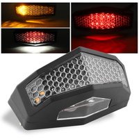 Universal Motorcycle ATV LED Rear Tail Signal Lamp Moto Brake Stop Taillight Indicator Turn Signal Light for Bobber Dirt Bike