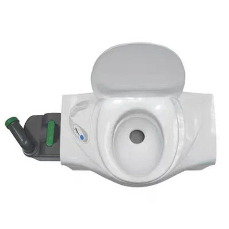 High-Demand Electric Commode with Ergonomic Buffer Cover Plate Ideal for Adult Travelers in RV Motorhomes & Boats