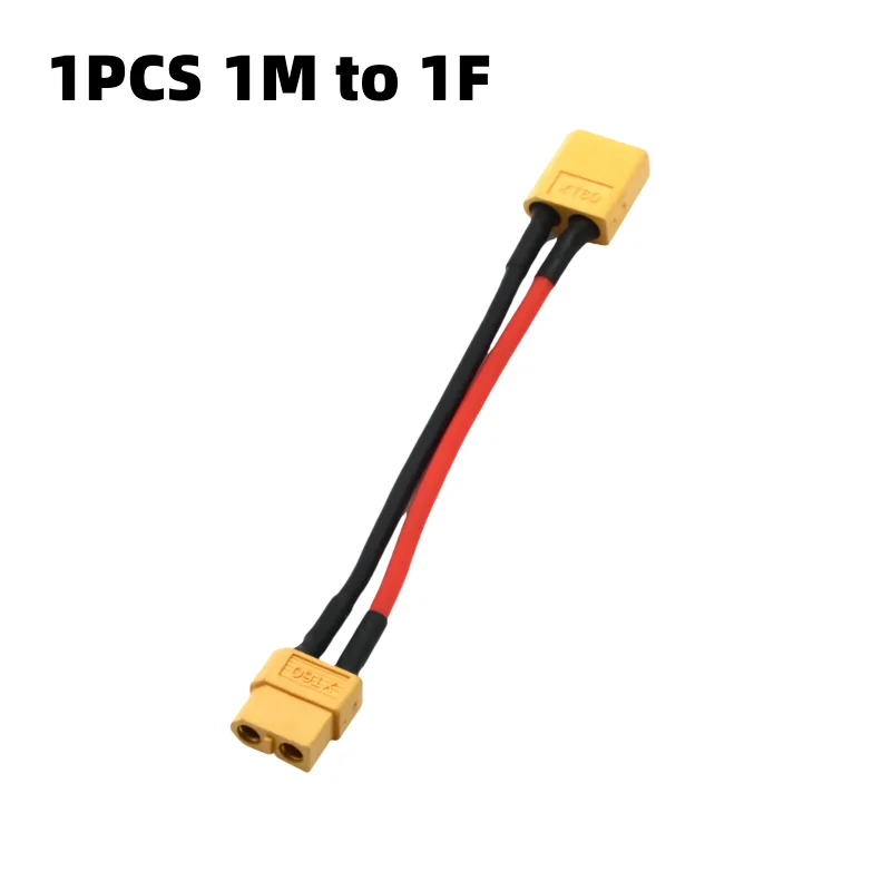 Silicon wire XT60 parallel battery connector male/female cable double extension Y splitter/RC battery motor with 3 way 14AWG