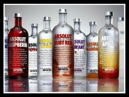 Letrero metálico estilo retro vintage de Absolut Vodka para decoración del hogar, la cabaña o el taller - Aluminio