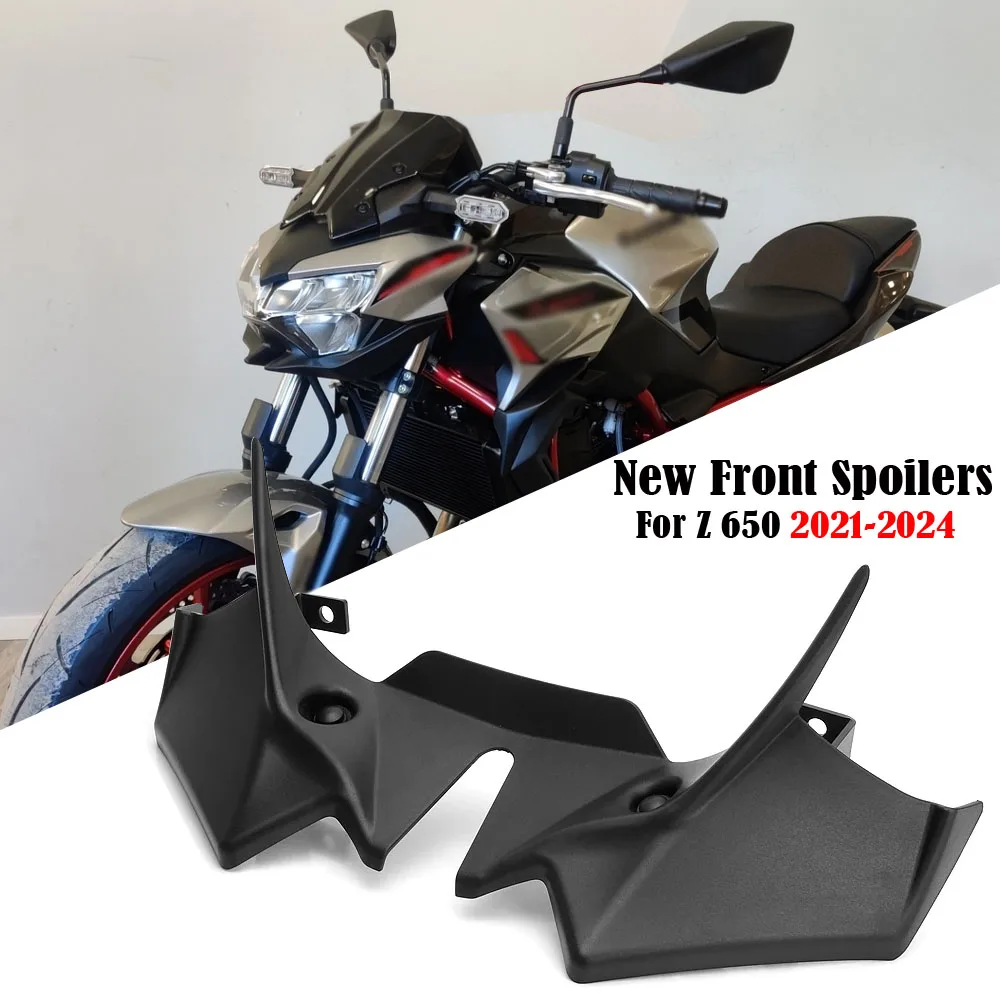 

New For Kawasaki Z 650 Z650 z650 2021 2022 2023 2024 Motorcycle Naked Front Spoiler Winglet Aerodynamic Wing Kit