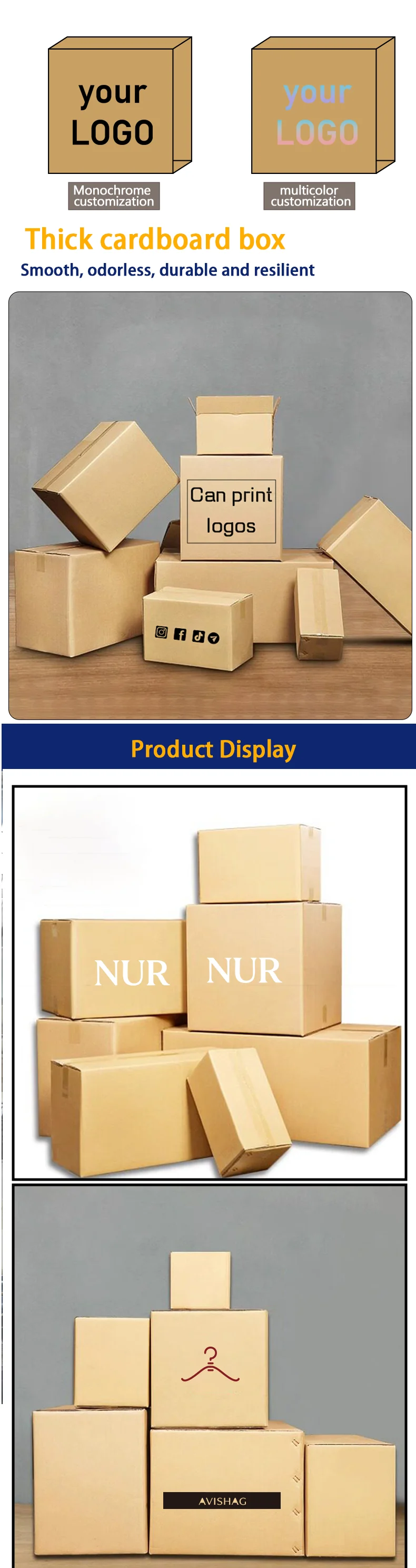 Anpassbare Größe und Logo für Geschenkverpackungen für Frachtexpress. Für ein Angebot kontaktieren Sie bitte den Kundenservice. – Detail 2