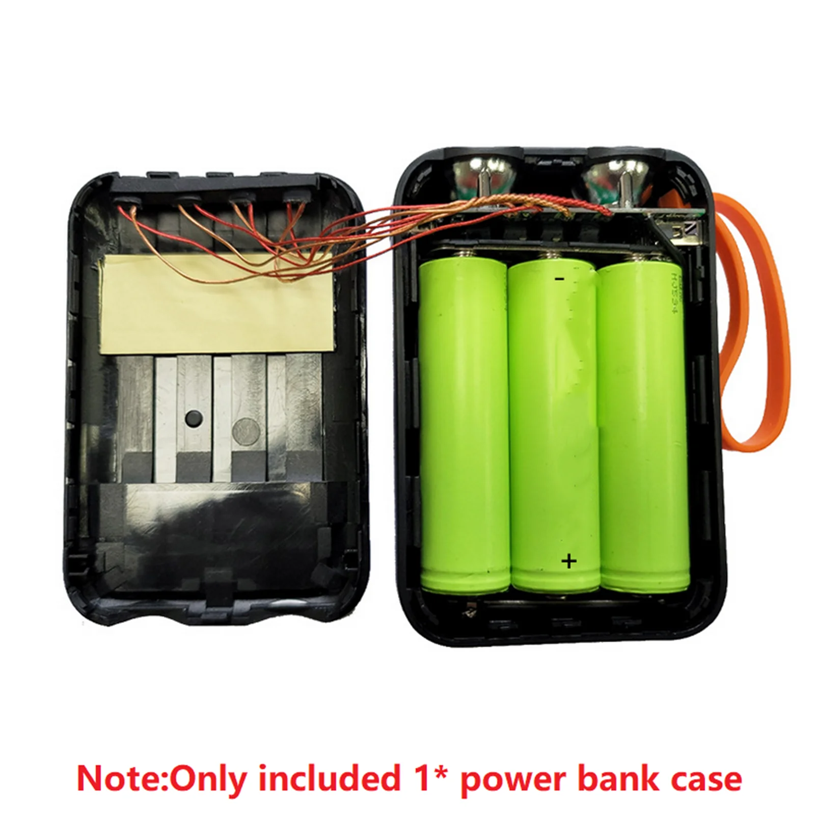 Caja de almacenamiento para carga de teléfono, soporte de batería de soldadura sin Cable, Cargador USB tipo C, bricolaje, 3x18650