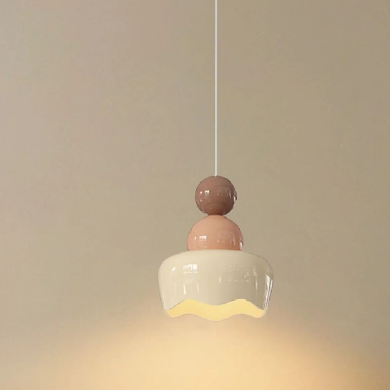 

Creamy Style Bedroom Bedside Chandelier Modern Crown Molding Living Room Island Decorative Lamp Children's Room Chandelier