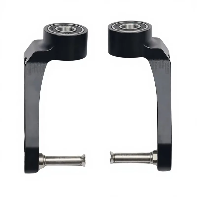 MN06‑S2 Aluminum Wheelchair Caster Fork with Titanium‑Alloy Shaft, Fits 4 Inch & 5 Inch Caster Wheels
