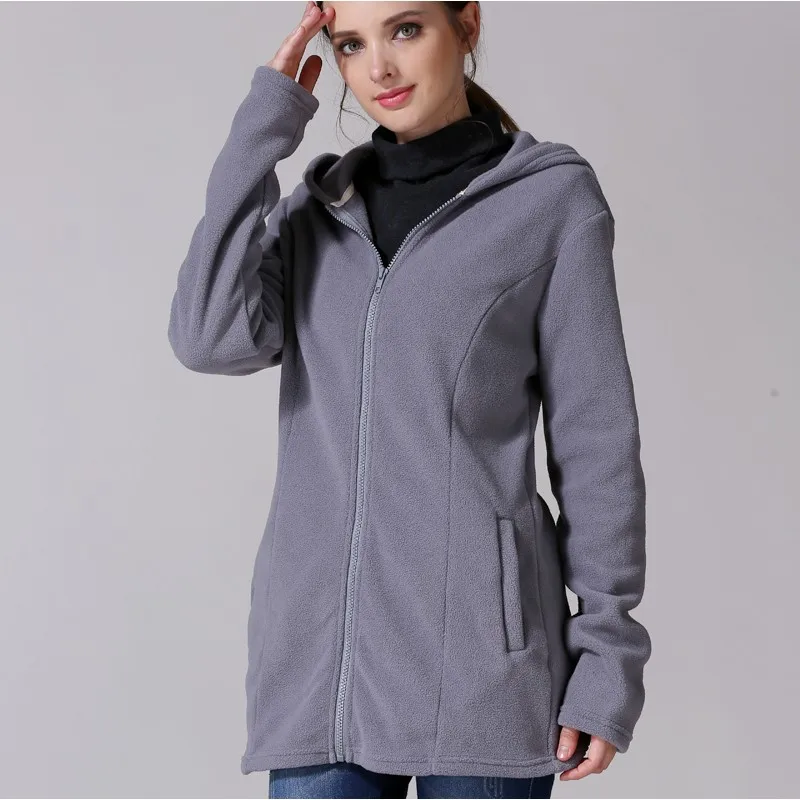 Sweat à Capuche Amovible avec Panneau pour Bébé, Vêtement d\'Hiver avec Sourire, Kangourou, pour Maman