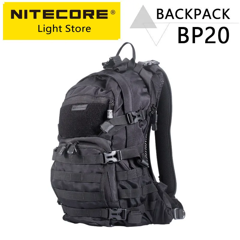 Genuine Nitecore BP20 20L Travel Backpack Commute Bag 1000D Nylon Trekking Hunting Fishing Tactical Rucksacks Molle System Ponch