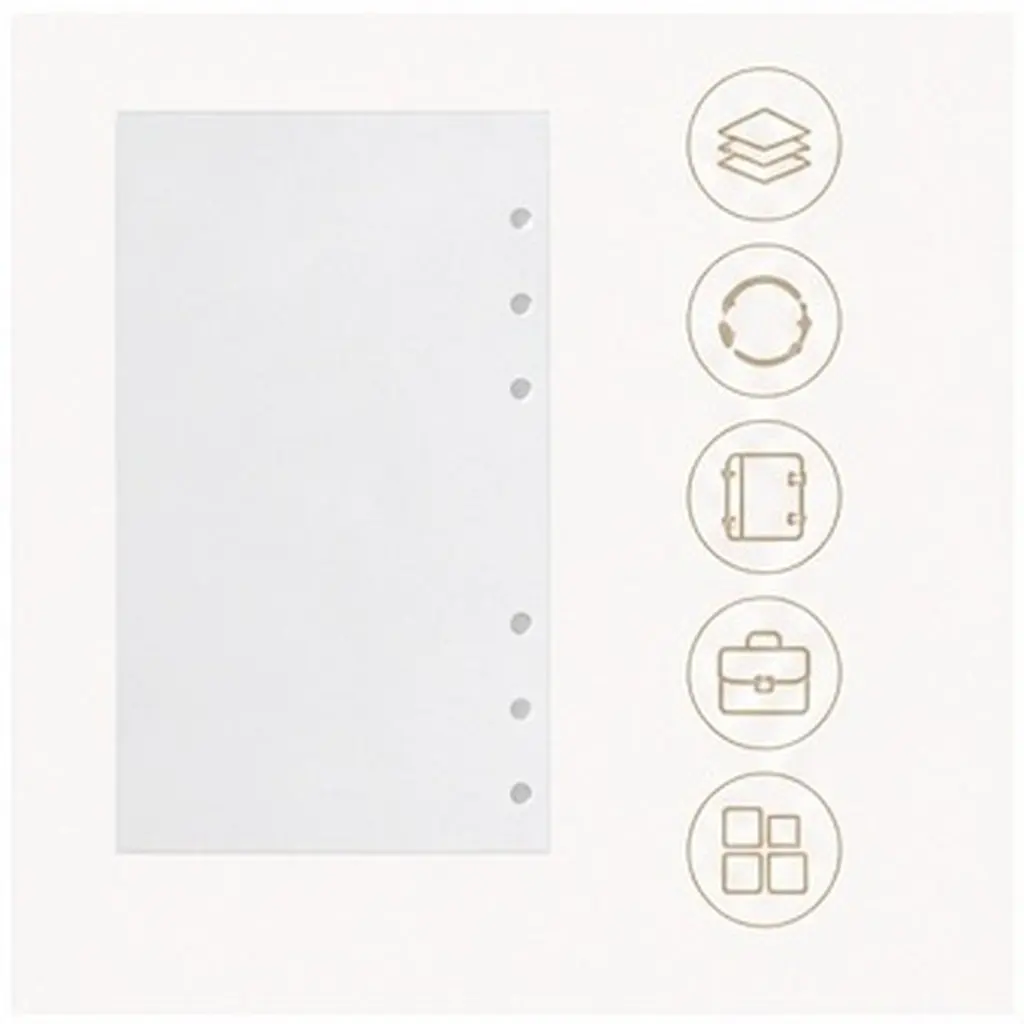 40Sheet Sticker Release Paper A6 Double-Sided Binder Refills 6 Ring Loose Leaf Notebook Insert Sheets Scrapbooking Supplies