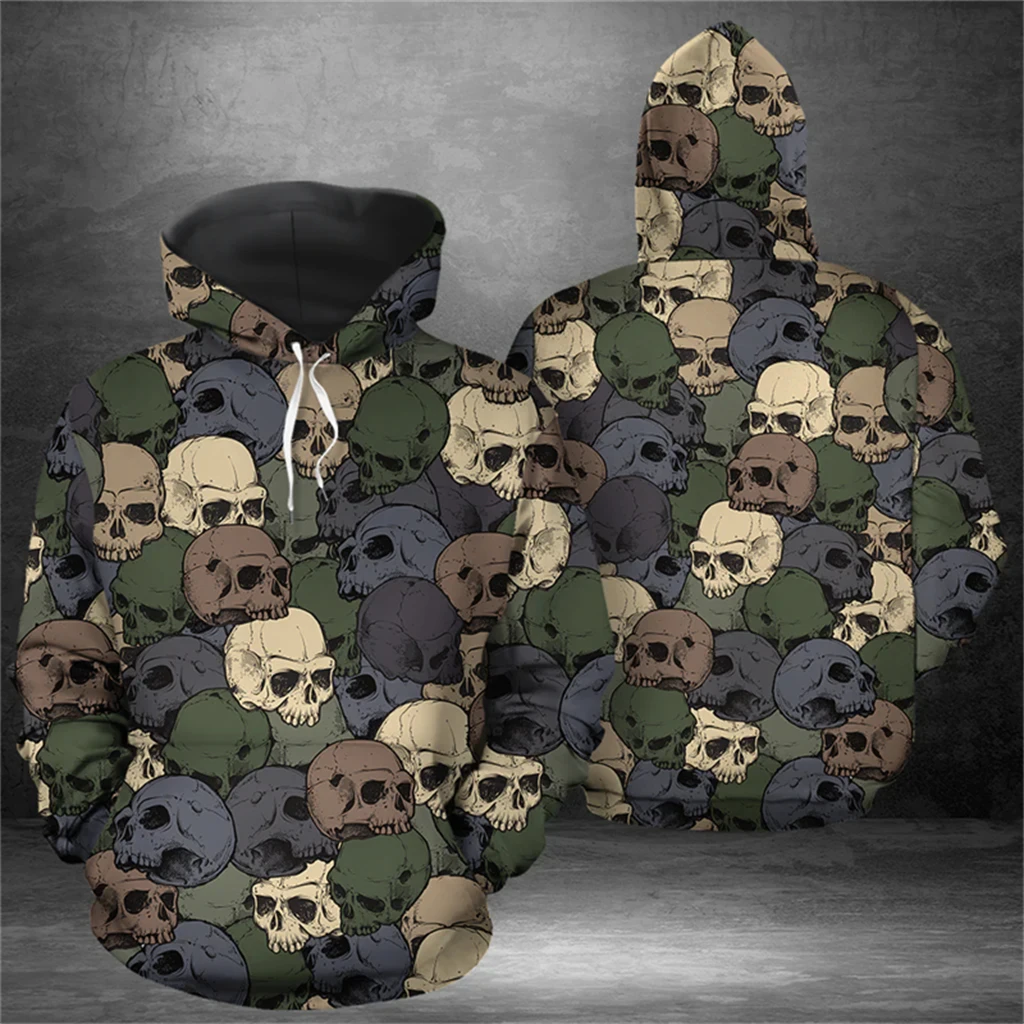 

Fashion Horror Skull 3D Print Hoodies Men Women Casual Streetwear Oversized Sweatshirts Hoodie Pullovers Tracksuit Men Clothing