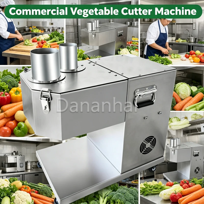 Automatic Vegetable Cutting Machine Multi-Functional Commercial Slicer for Potato Carrot Ginger - Kitchen Essential