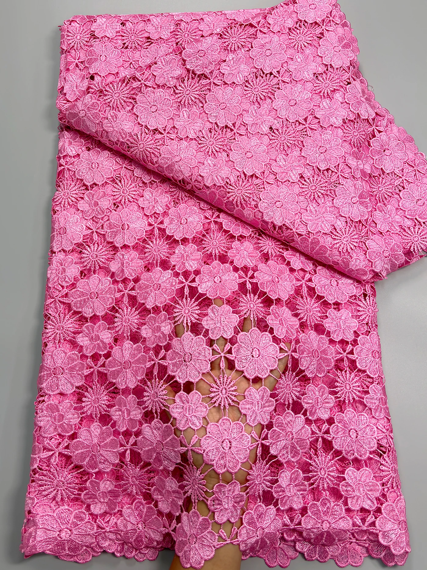 Luxury African Guipure Cord Lace Fabric 2026 Hight Quality Nigerian French Water Souble Lace Fabric For Women Party Dress